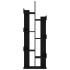 Armario de libros madera contrachapada negro 48x25,5x140