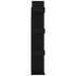 Armario de libros madera contrachapada negro 48x25,5x140