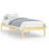 Estructura de cama individual sin colchón madera