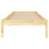 Estructura de cama individual sin colchón madera