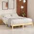 Estructura de cama sin colchón madera maciza 160x200