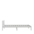 Estructura de cama sin colchón madera maciza blanco 100x200