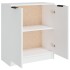Aparador de madera contrachapada blanco 60x30x70