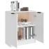 Aparador de madera contrachapada blanco 60x30x70
