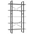 Estantería 5 pisos madera ingeniería gris hormigón
