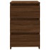 Mesita de noche madera contrachapada roble marrón 40x35x62,5