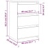 Mesita de noche madera contrachapada roble marrón 40x35x62,5