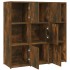 Estantería madera contrachapada color roble ahumado 90x30x90