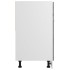 Armario inferior de cocina madera ingeniería gris 60x46x81,5