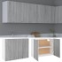 Armario colgante madera ingeniería gris Sonoma 80x31x60