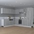 Armario colgante madera ingeniería gris Sonoma 80x31x60