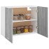 Armario colgante madera ingeniería gris Sonoma 80x31x60