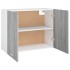 Armario colgante madera ingeniería gris Sonoma 80x31x60