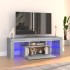 Mueble de TV con luces LED gris Sonoma 120x35x40