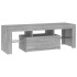 Mueble de TV con luces LED gris Sonoma 120x35x40