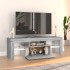 Mueble de TV con luces LED gris Sonoma 120x35x40
