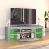 Mueble de TV con luces LED gris Sonoma 120x35x40