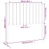Cabecero de cama madera maciza de pino 105,5x4x100