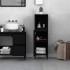 Armario de baño madera contrachapada negro 30x30x100