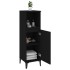 Armario de baño madera contrachapada negro 30x30x100
