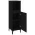 Armario de baño madera contrachapada negro 30x30x100