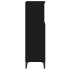 Armario de baño madera contrachapada negro 30x30x100