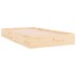 Estructura de cama sin colchón madera maciza 100x200