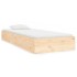 Estructura cama individual sin colchón madera maciza 90x190