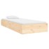 Estructura cama individual sin colchón madera maciza 90x190