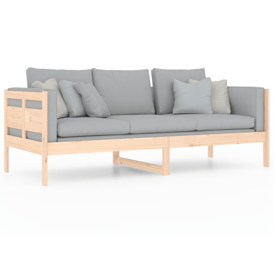 Sofá cama madera maciza de pino 80x200