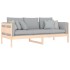 Sofá cama madera maciza de pino 80x200