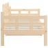 Sofá cama madera maciza de pino 90x190