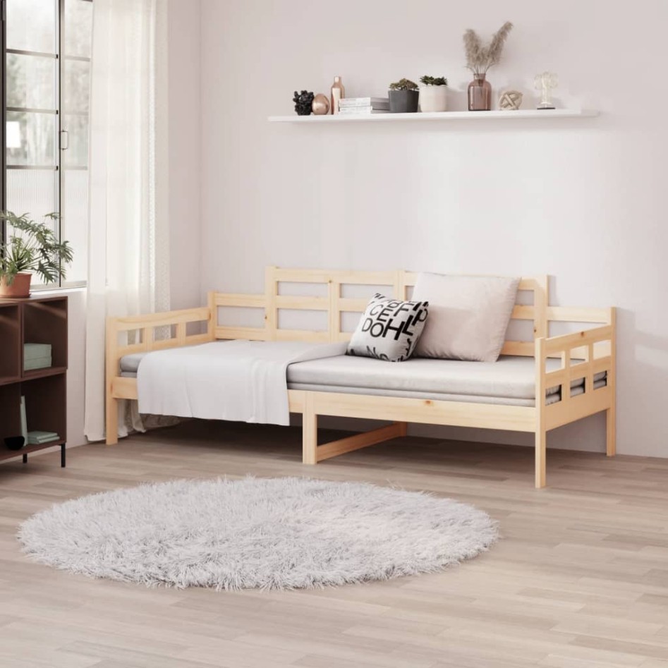 Sofá cama madera maciza de pino 90x190