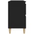 Armario para lavabo madera contrachapada negro 80x33x60