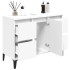 Armario para lavabo madera contrachapada blanco 80x33x60