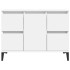 Armario para lavabo madera contrachapada blanco 80x33x60