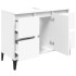 Armario para lavabo madera contrachapada blanco 80x33x60
