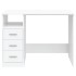 Escritorio cajones madera contrachapada blanco 102x50x76