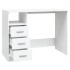 Escritorio cajones madera contrachapada blanco 102x50x76