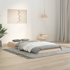 Estructura de cama madera maciza de pino 90x190