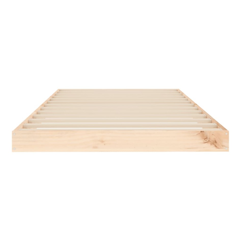 Estructura de cama madera maciza de pino 90x190
