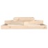 Jardinera de madera maciza de pino 112x112x27