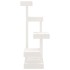 Árbol para gatos madera maciza de pino blanco 45,5x49x103