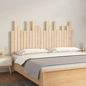 Cabecero de cama de pared madera maciza de pino 146,5x3x80