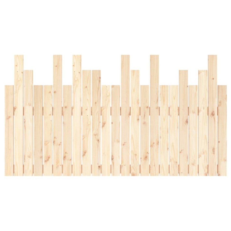 Cabecero de cama de pared madera maciza de pino 146,5x3x80