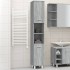 Armario de baño madera contrachapada gris Sonoma 30x30x179