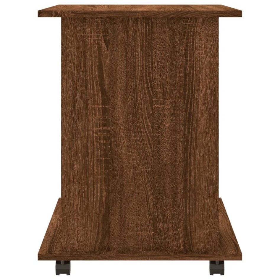 Armario con ruedas madera contrachapada marrón roble