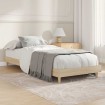 Estructura de cama sin colchón madera roble Sonoma 75x190 cm