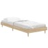 Estructura de cama sin colchón madera roble Sonoma 75x190