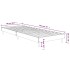 Estructura de cama sin colchón madera roble Sonoma 75x190